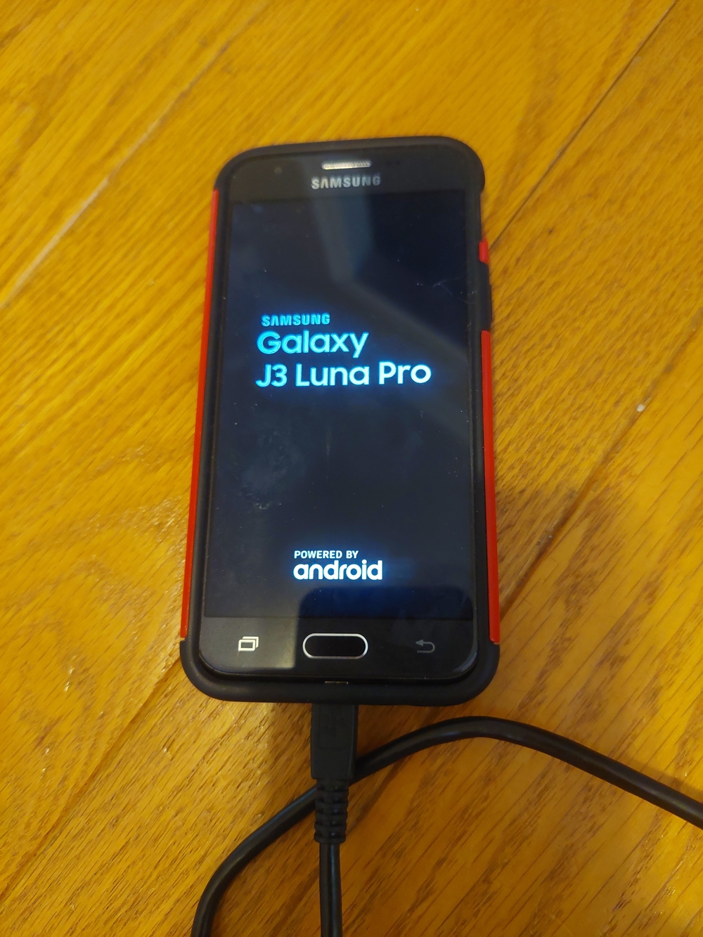 Samsung Galaxy J3 Luna Pro - Black & Red Protective Case